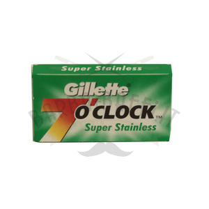 Lametta da barba Gillette 7 o'clock Super Stainless Verde pacchetto 5 lamette