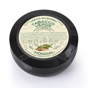 Mondial Crema da barba Tabacco verde in versione travel vasetto 75 ml