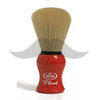 Pennello da barba in fibra sintetica S-Brush Omega S10065 manico rosso