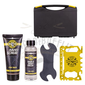 Set Uomo Tool Box Shower Gel e Scrub Mani 100 ml Sapone 120 g e Cassetta